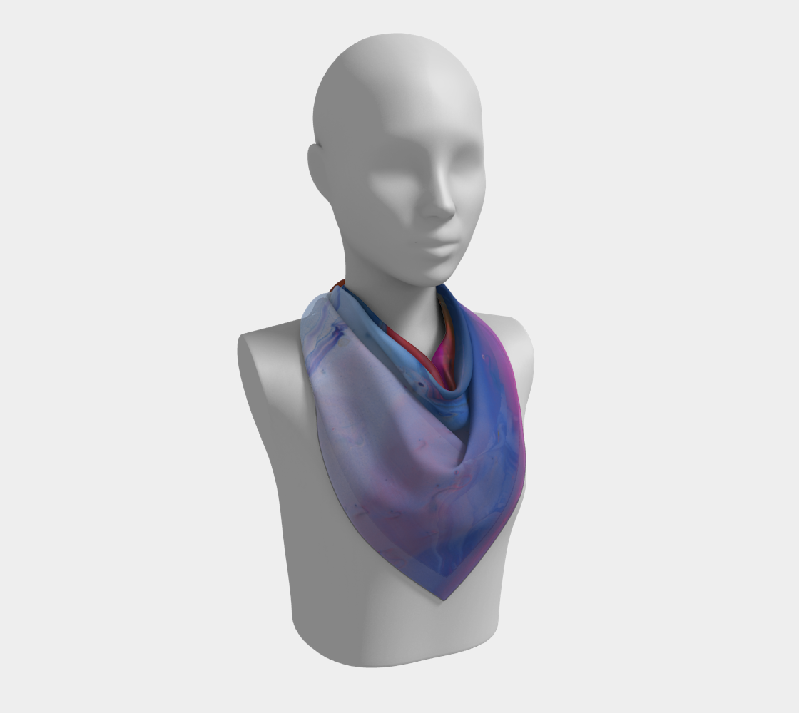 Rainbow Tornado Square Scarf