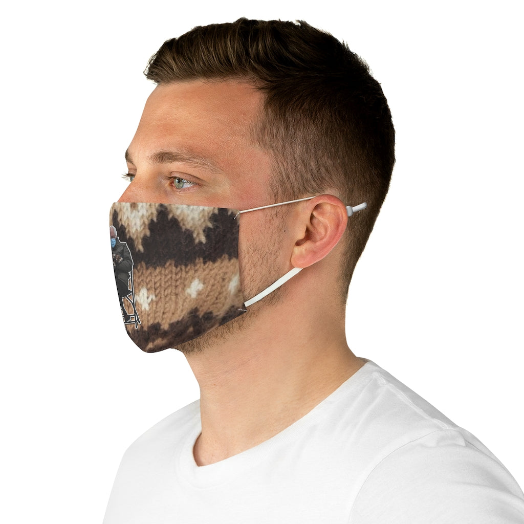 Bernie on Bernie Mitten Fabric Face Mask