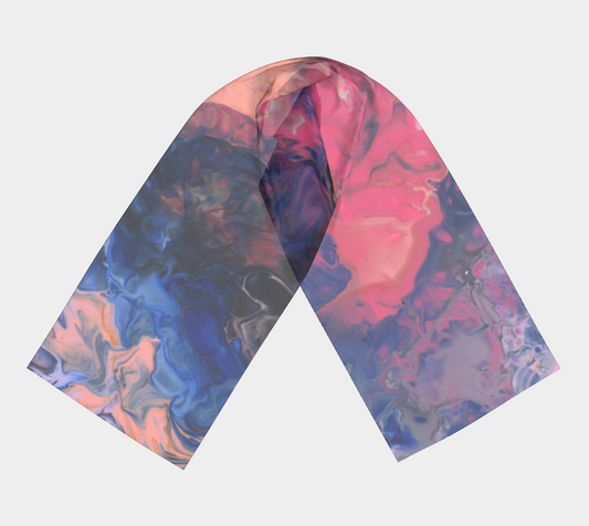 Goth Kitten Splash Long Scarf