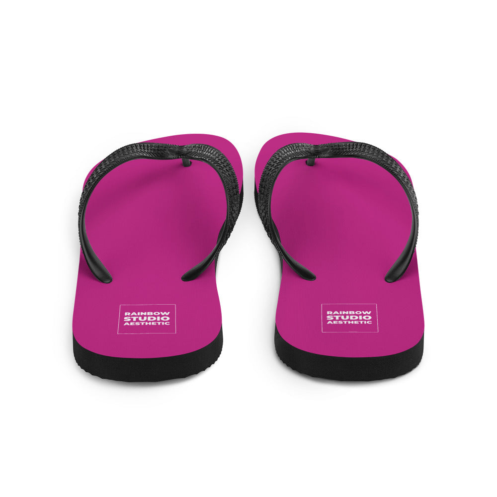 Fabulous Fuchsia Rainbow Brand Flip-Flops
