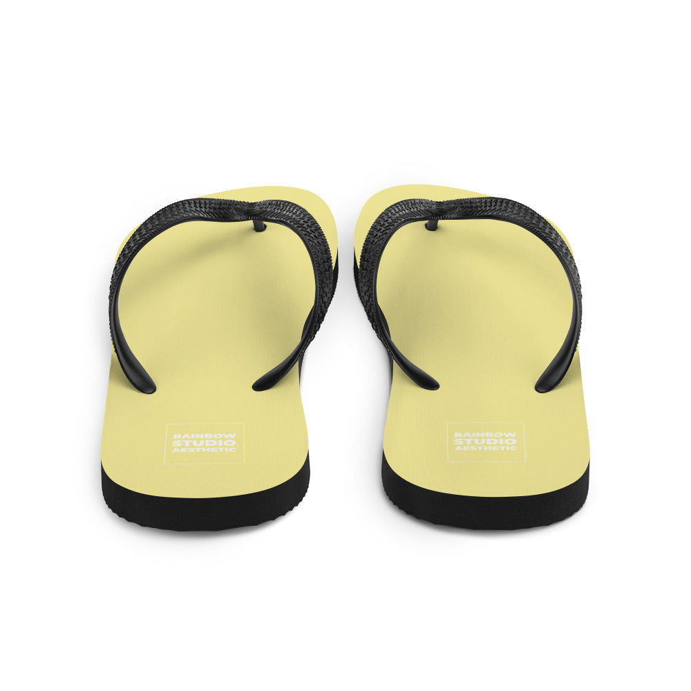 Butter Yellow Rainbow Brand Flip-Flops