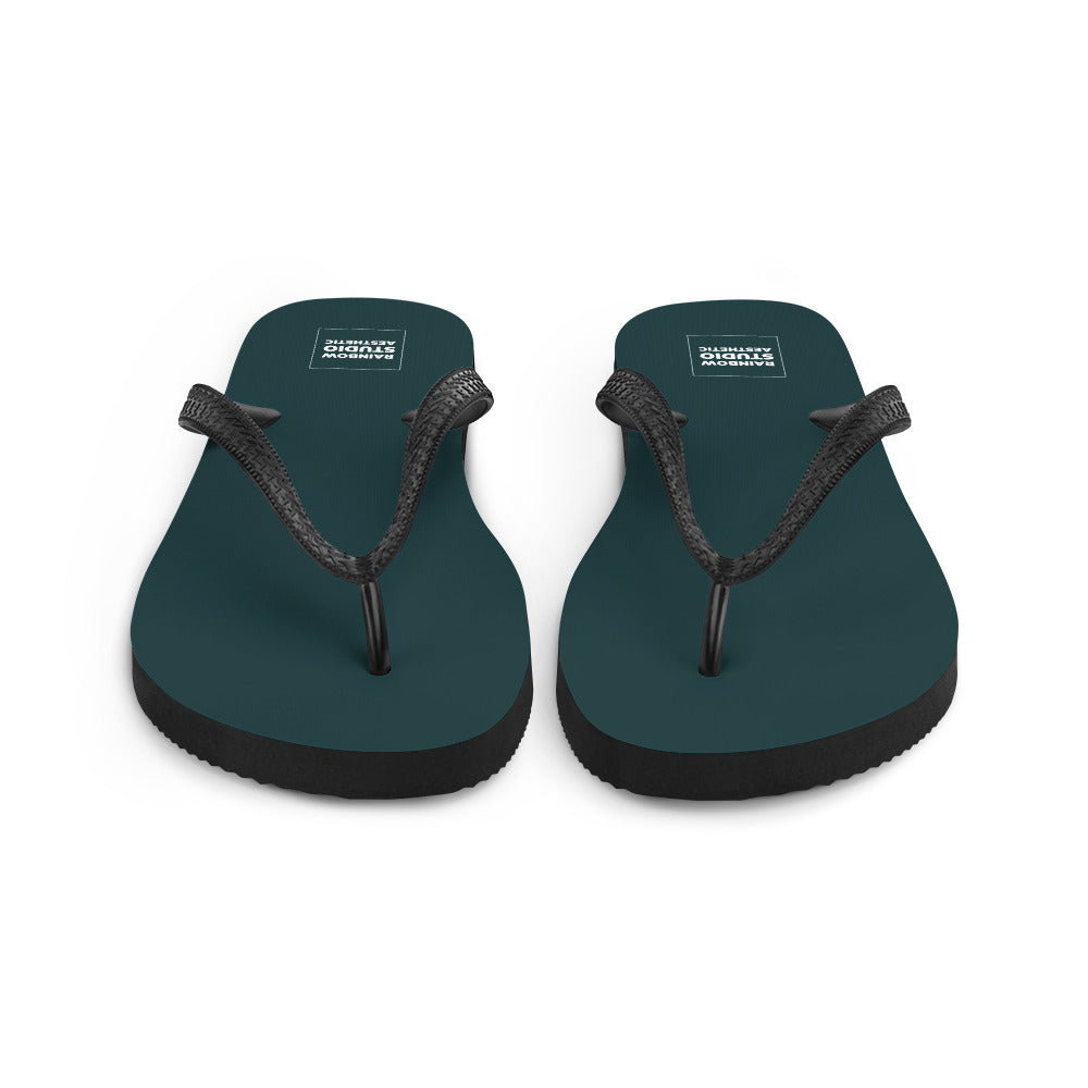 Sea Green Rainbow Brand Flip-Flops