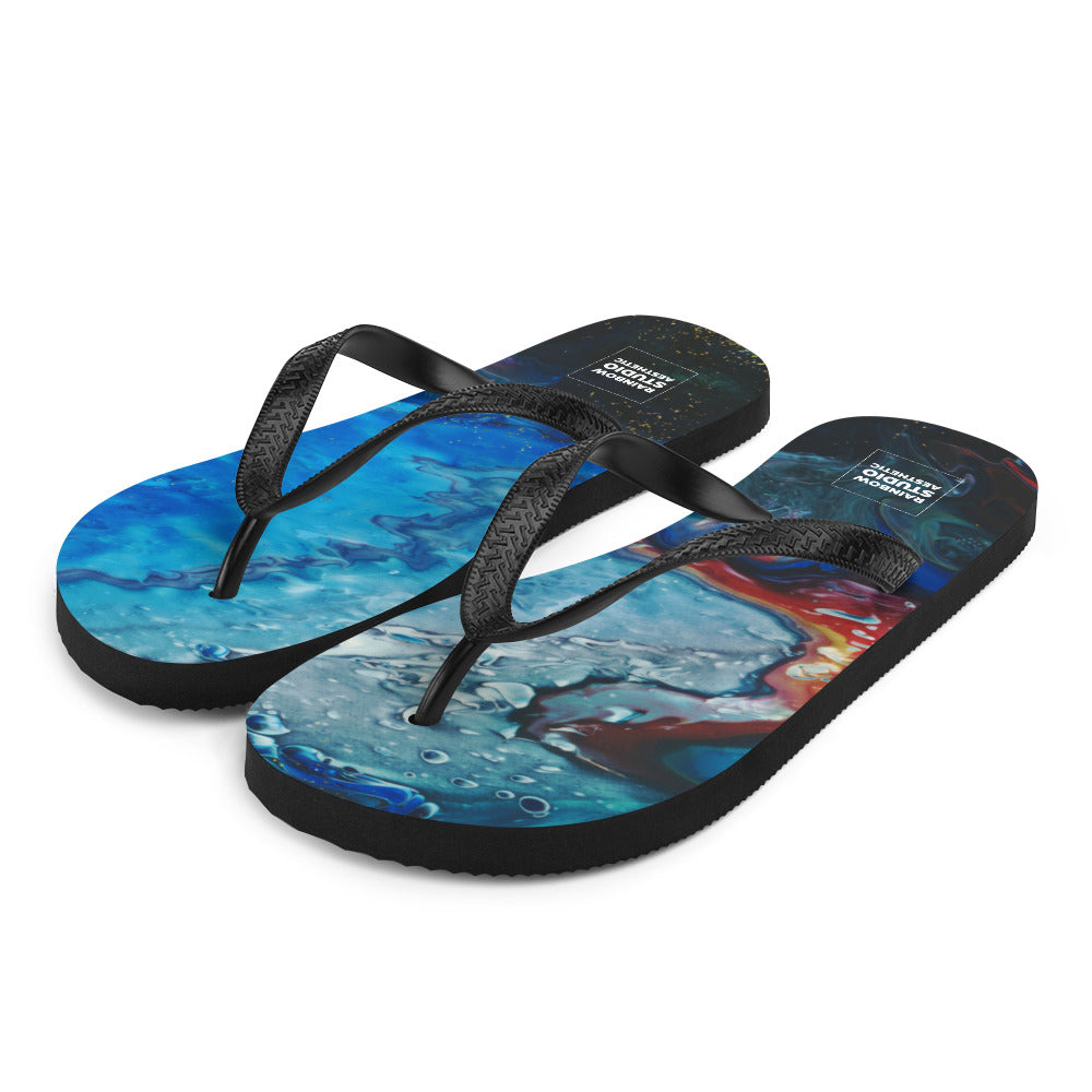 Gold Tooth Rainbow Brand Flip-Flops