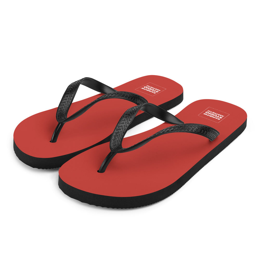 Cherry Red Rainbow Brand Flip-Flops