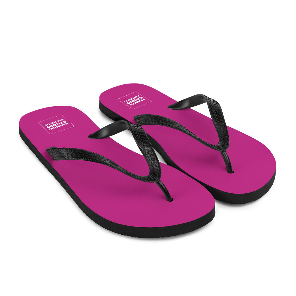 Fabulous Fuchsia Rainbow Brand Flip-Flops