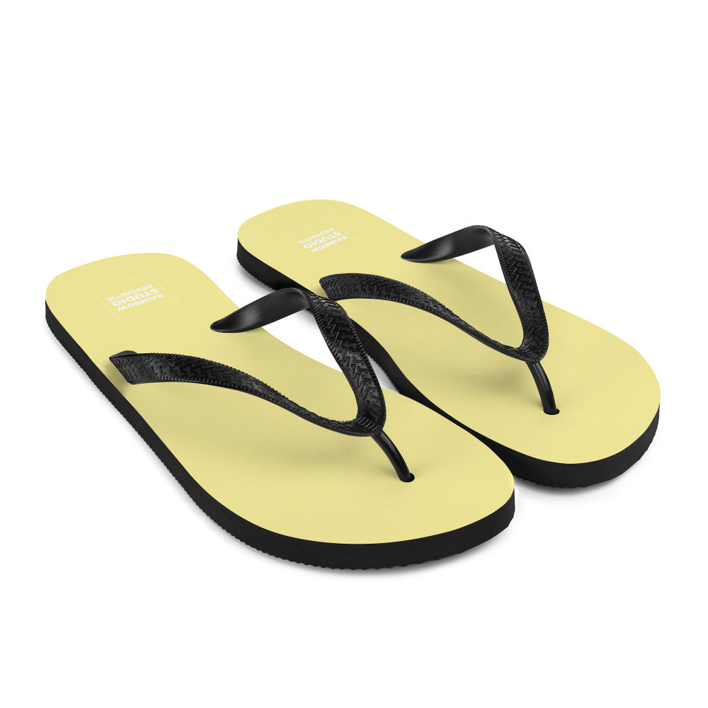 Butter Yellow Rainbow Brand Flip-Flops