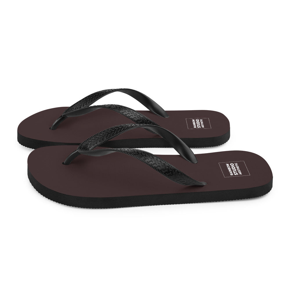 Chocolate Brown Rainbow Brand Flip-Flops
