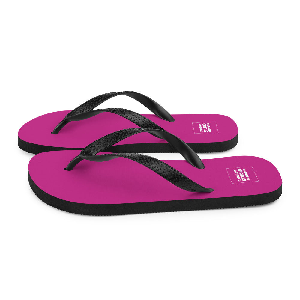 Fabulous Fuchsia Rainbow Brand Flip-Flops