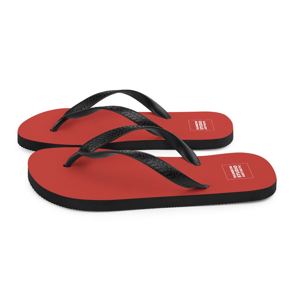 Cherry Red Rainbow Brand Flip-Flops