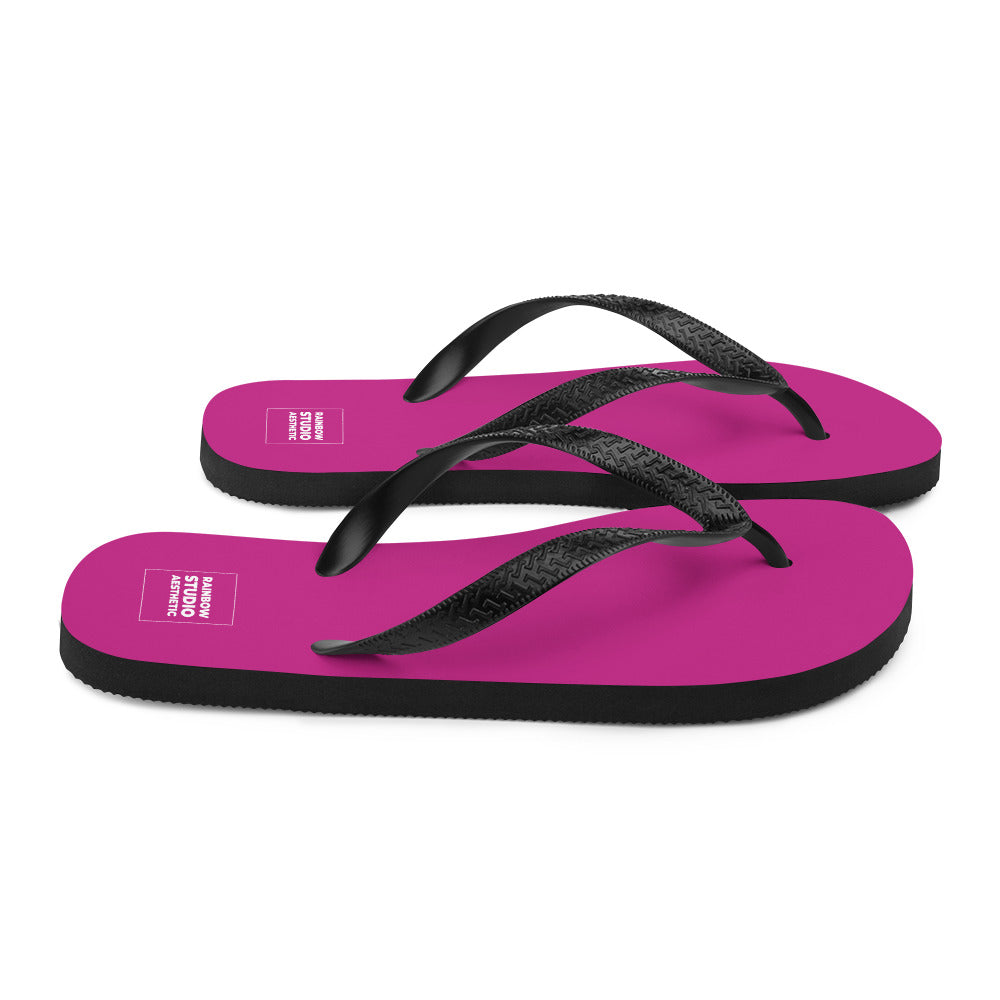 Fabulous Fuchsia Rainbow Brand Flip-Flops