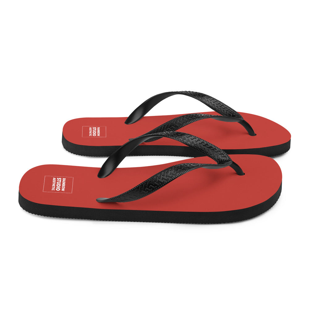 Cherry Red Rainbow Brand Flip-Flops