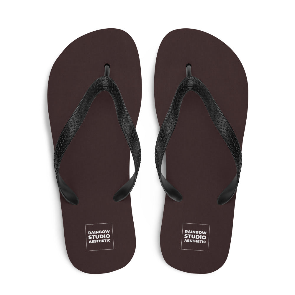 Chocolate Brown Rainbow Brand Flip-Flops