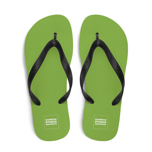 Green Grass Rainbow Brand Flip-Flops