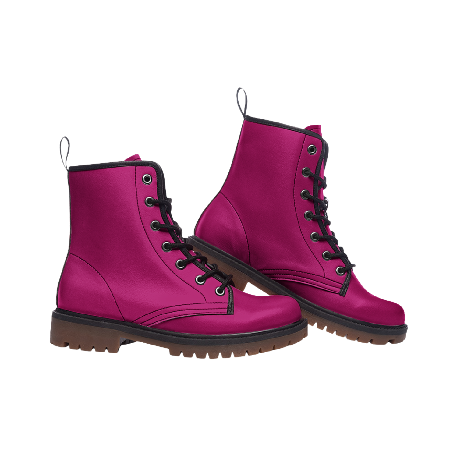 fabulous fuchsia colourful cute combat boots