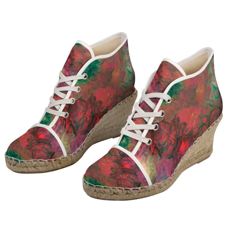 Bright Cameron Women's Colourful Wedge Espadrilles