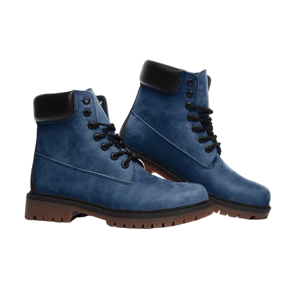 Vegan Suede Boot in (In the) Navy