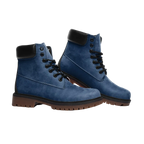 Vegan Suede Boot in (In the) Navy