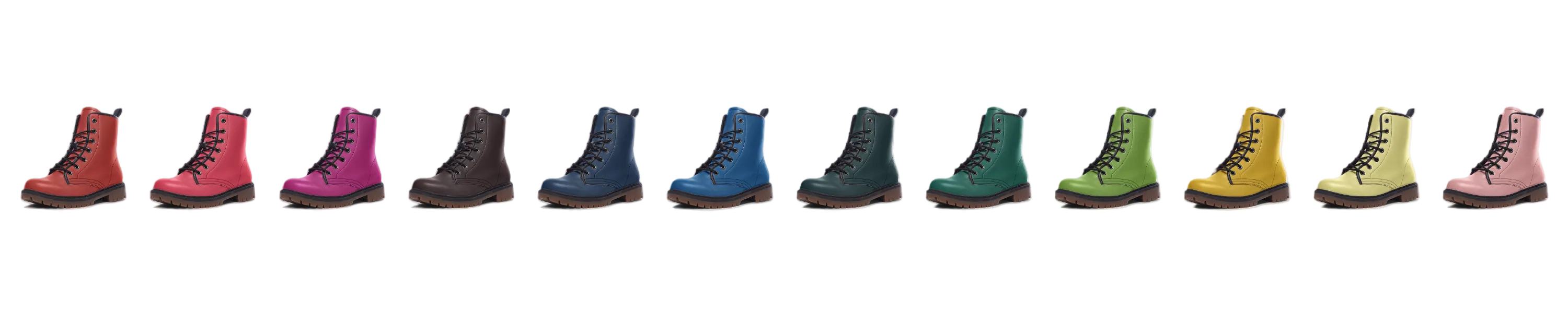 Colourful Cute Combat Boots