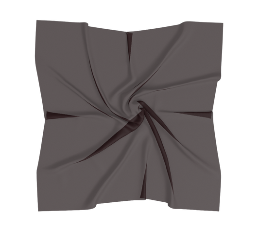 Chocolate Brown Luxury Silk Scarf