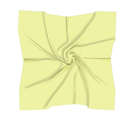 Butter Yellow Luxury Silk Scarf