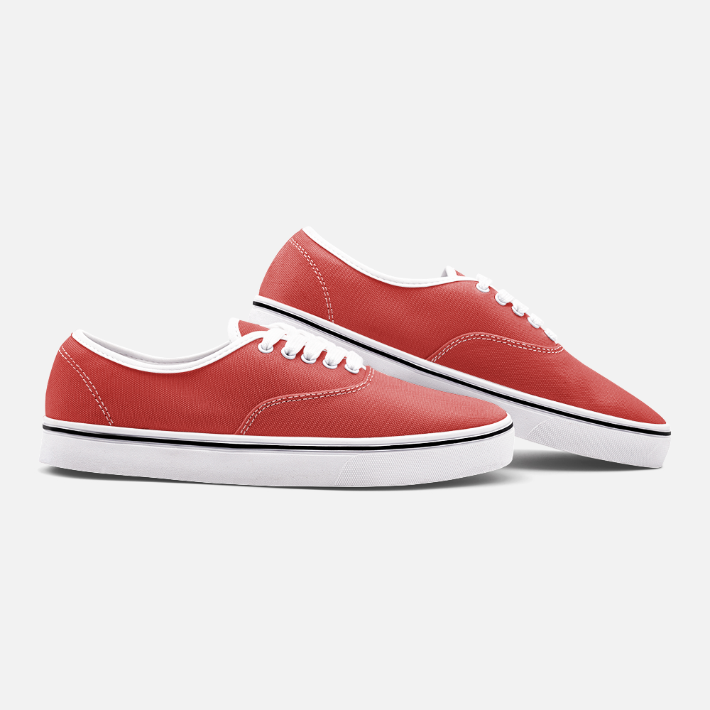 Cherry Red Unisex Canvas Loafer