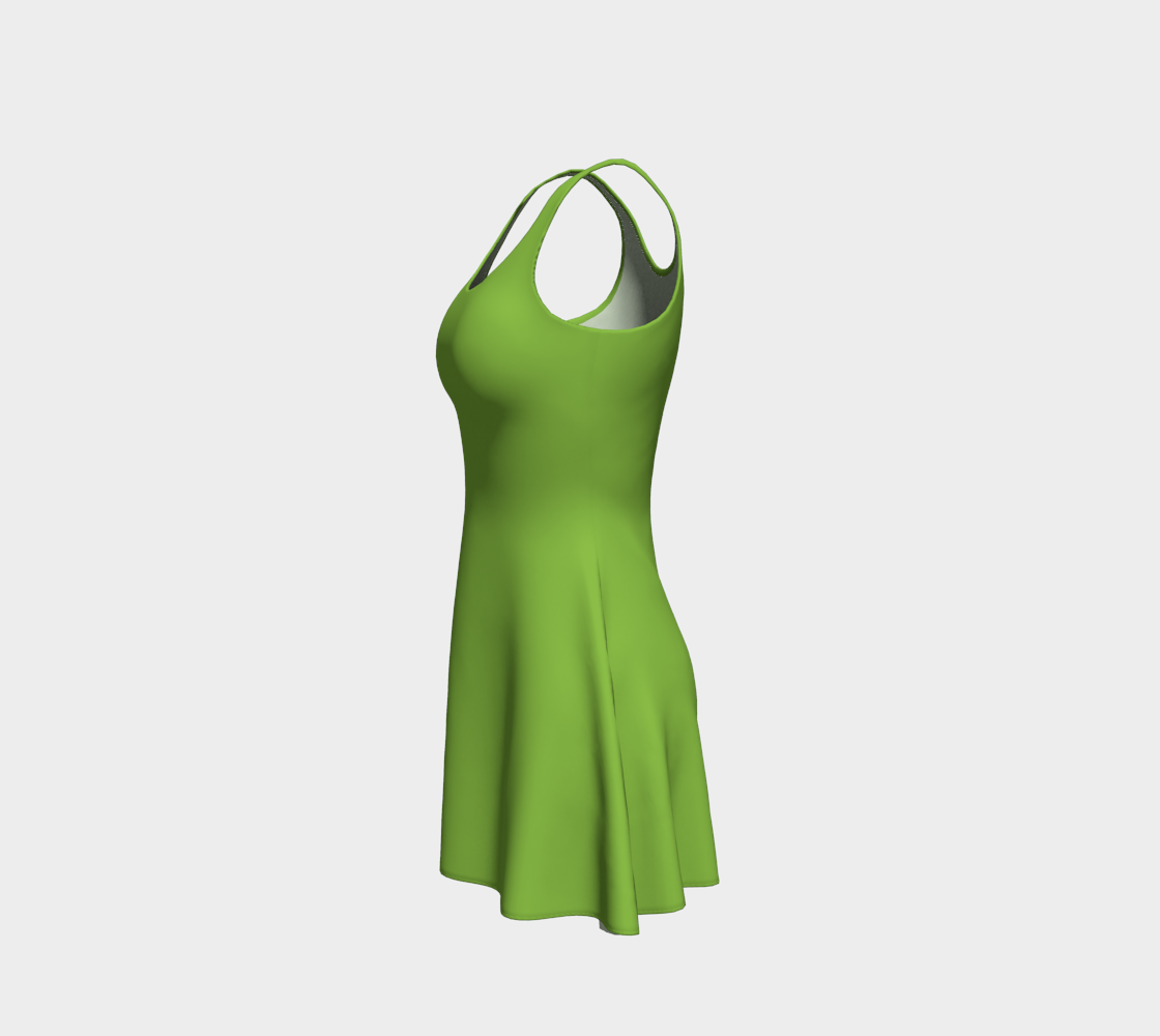 Green Grass Flare Dress