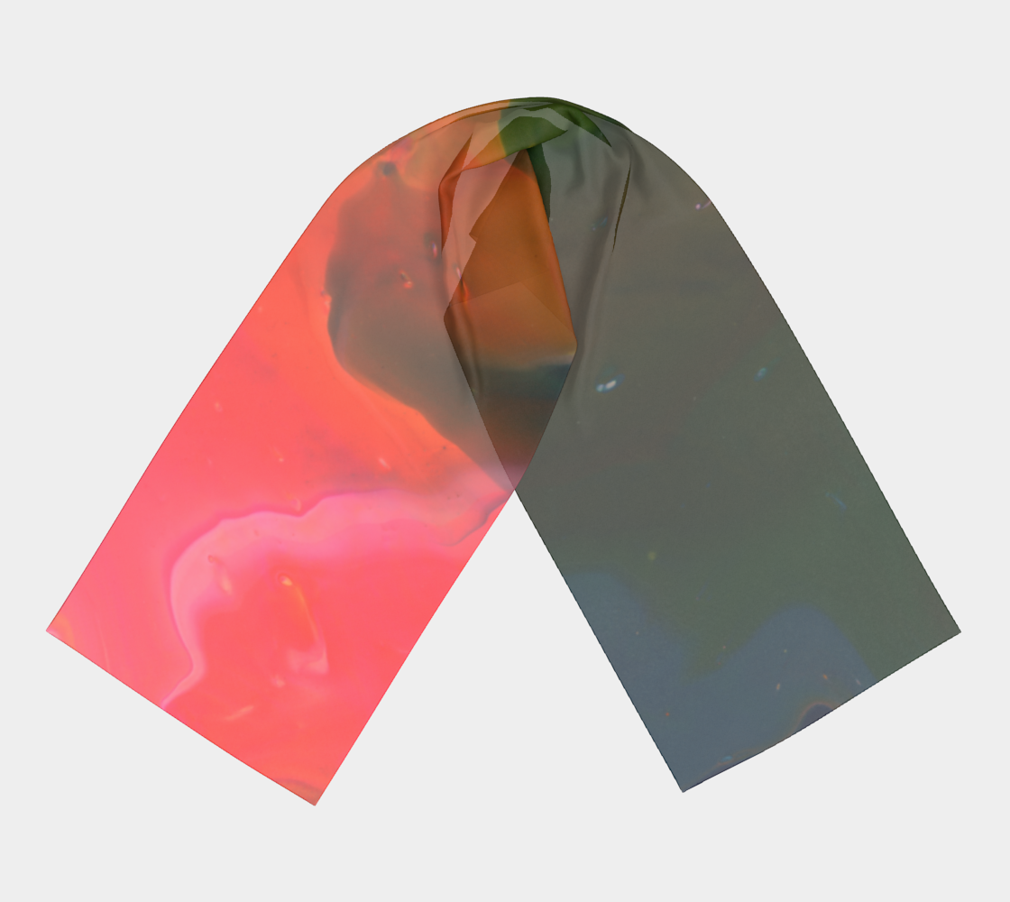 Rainbow Mountain Long Scarf