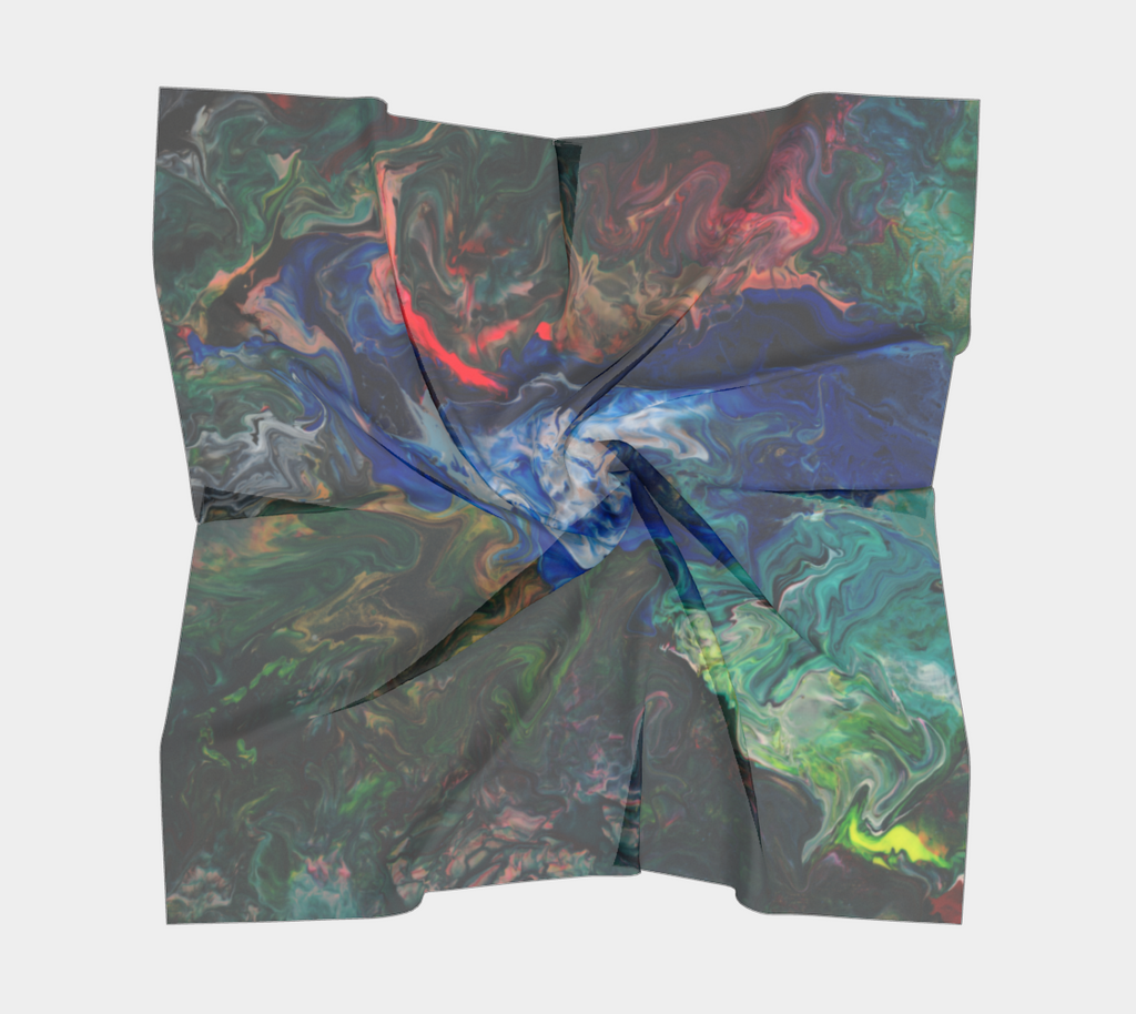 Flat Earth Square Scarf