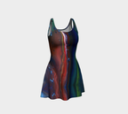 Northern Light Horizontal Stripe Flare Dress