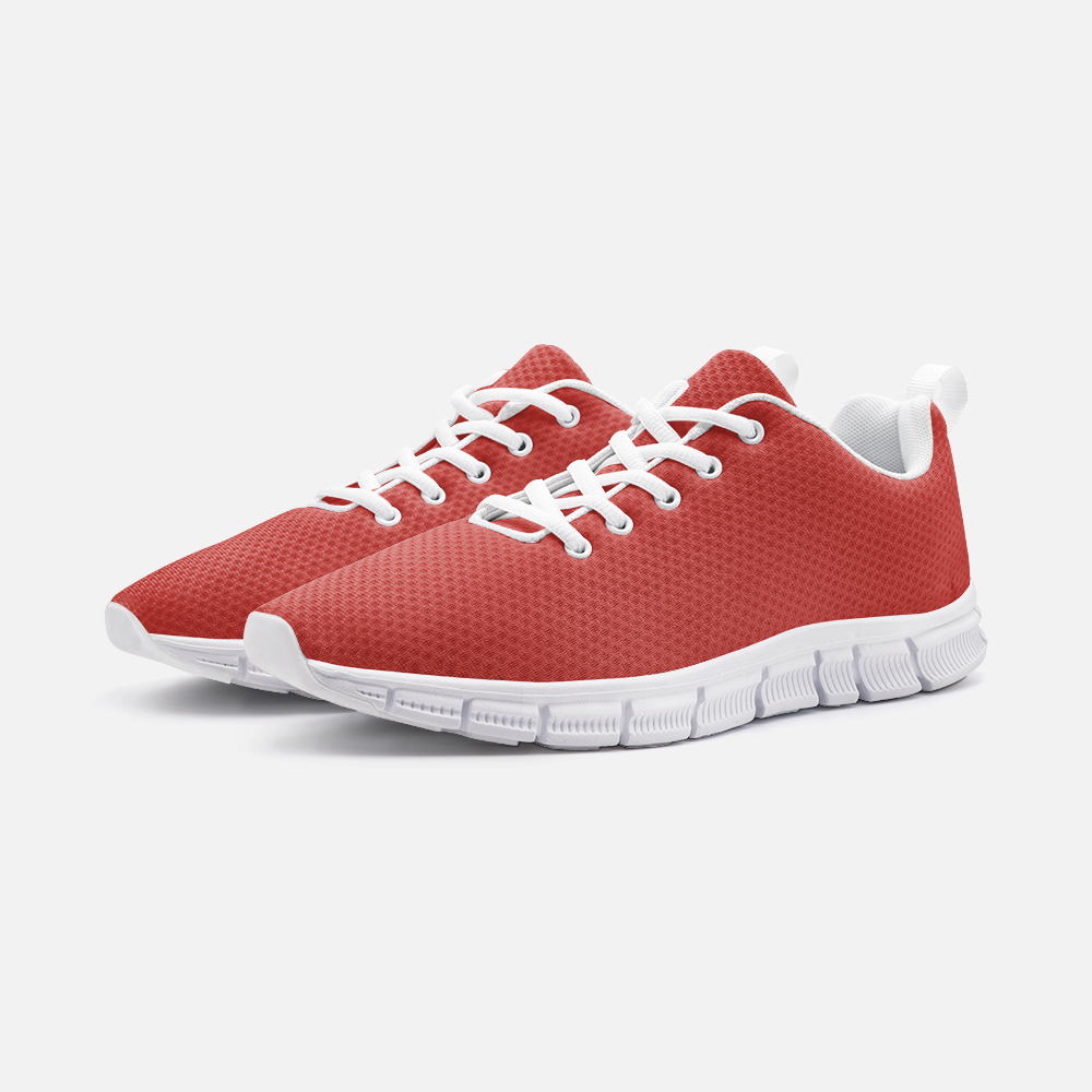 Cherry Red Unisex Lightweight Walking Sneakers