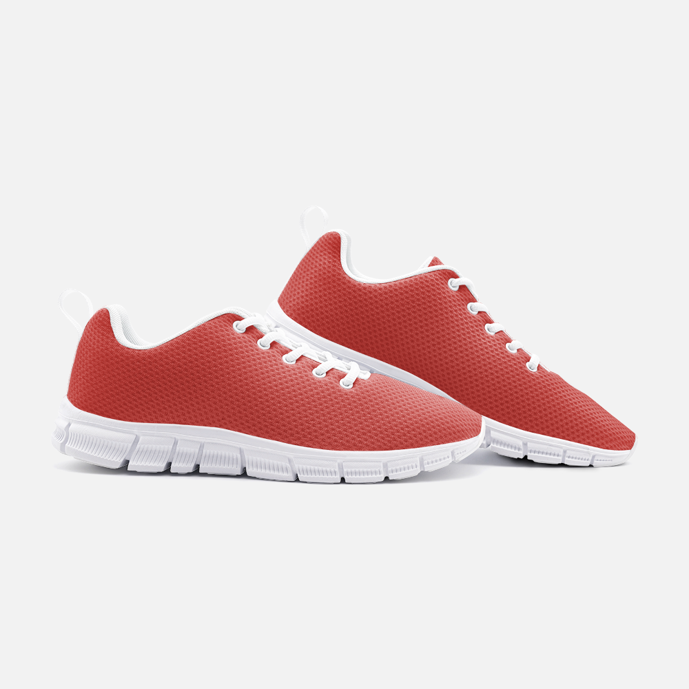 Cherry Red Unisex Lightweight Walking Sneakers