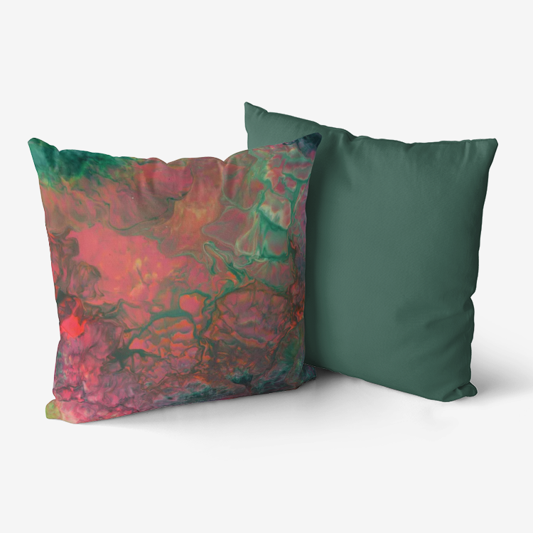 Bright Cameron Dark Green Home Goods Premium Hypoallergenic Throw Pillow