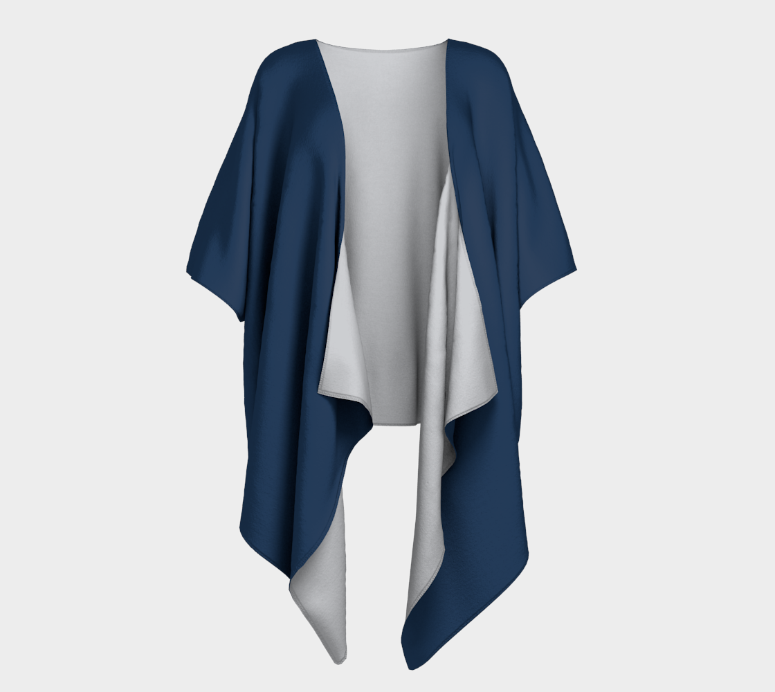In the Navy Draped Kimono