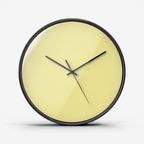 Butter Yellow Numberless Silent Wall Clock