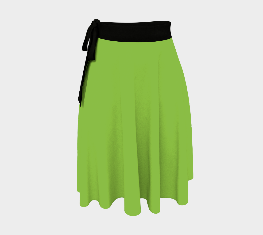 Green Grass Wrap Skirt
