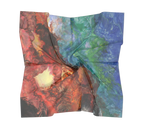 Luxury Silk Scarves rainbow luxury silk scarf aura