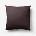 Chocolate Brown Hypoallergenic Throw Pillow