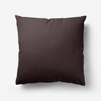Chocolate Brown Hypoallergenic Throw Pillow