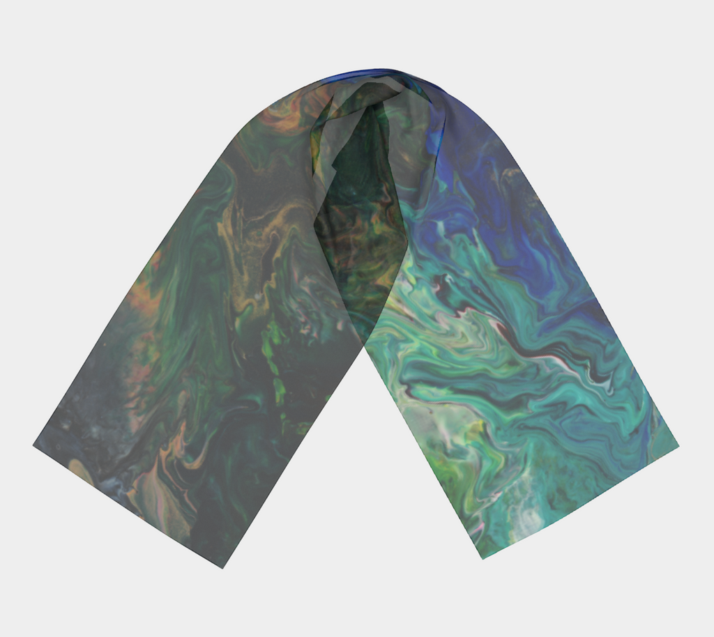 Flat Earth Long Scarf 2