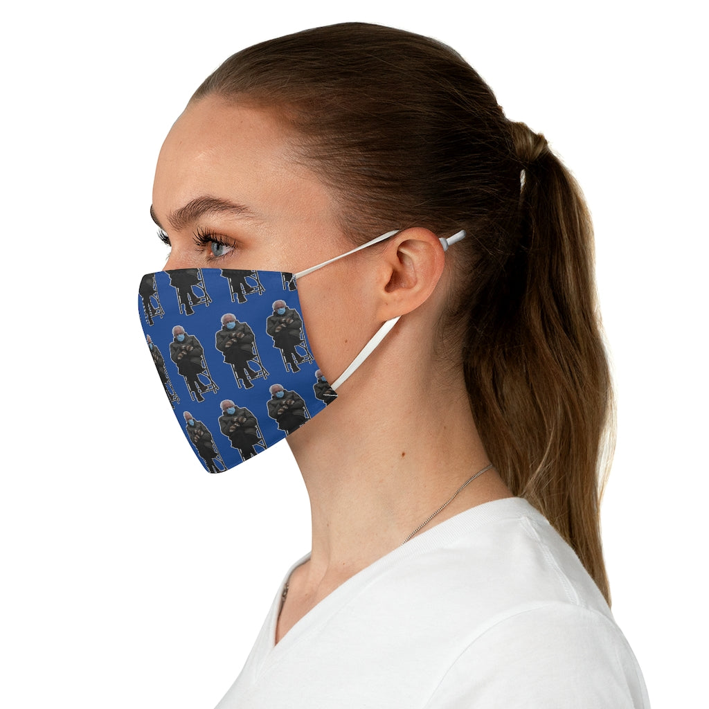 Blue Multi-Bernie Fabric Face Mask