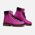 Vegan Suede Boot in Fabulous Fuchsia