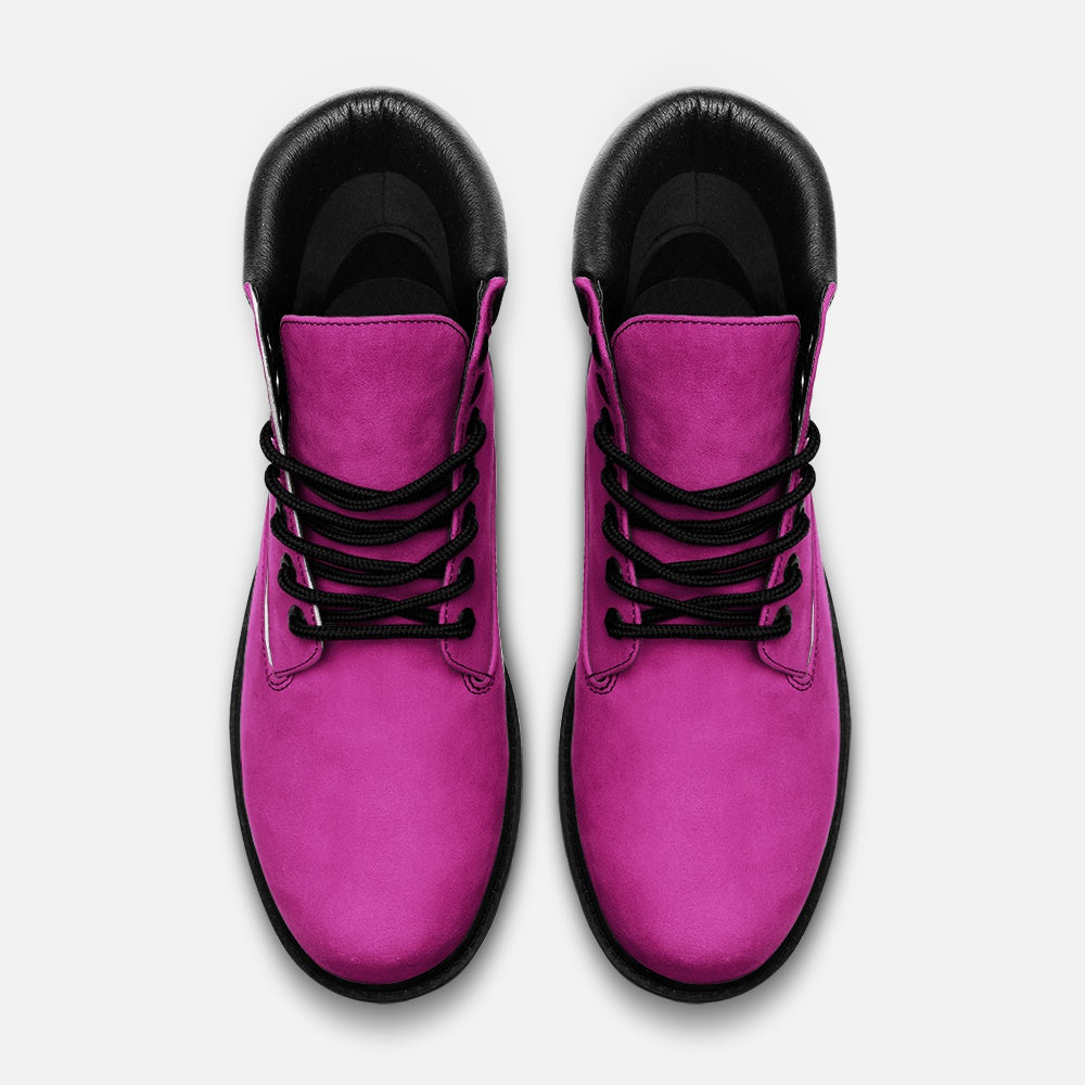 Vegan Suede Boot in Fabulous Fuchsia