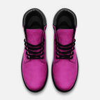 Vegan Suede Boot in Fabulous Fuchsia
