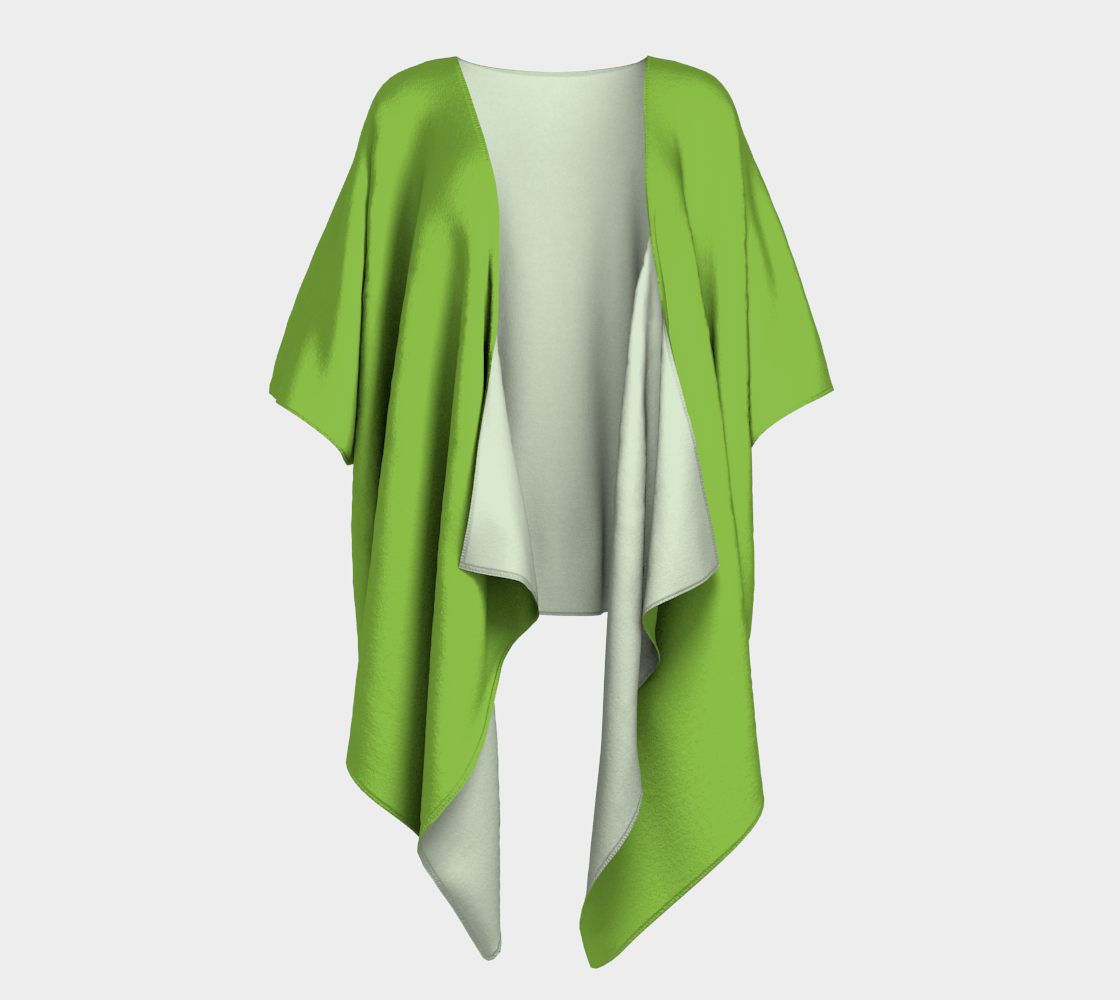 Green Grass Draped Kimono