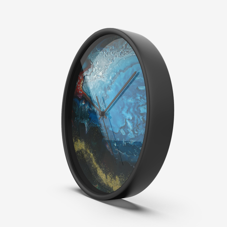 Gold Stream Numberless Silent Wall Clock