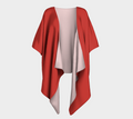 Cherry Red Draped Kimono