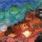 Aura Splash Fire vs Water Microfiber Duvet Cover