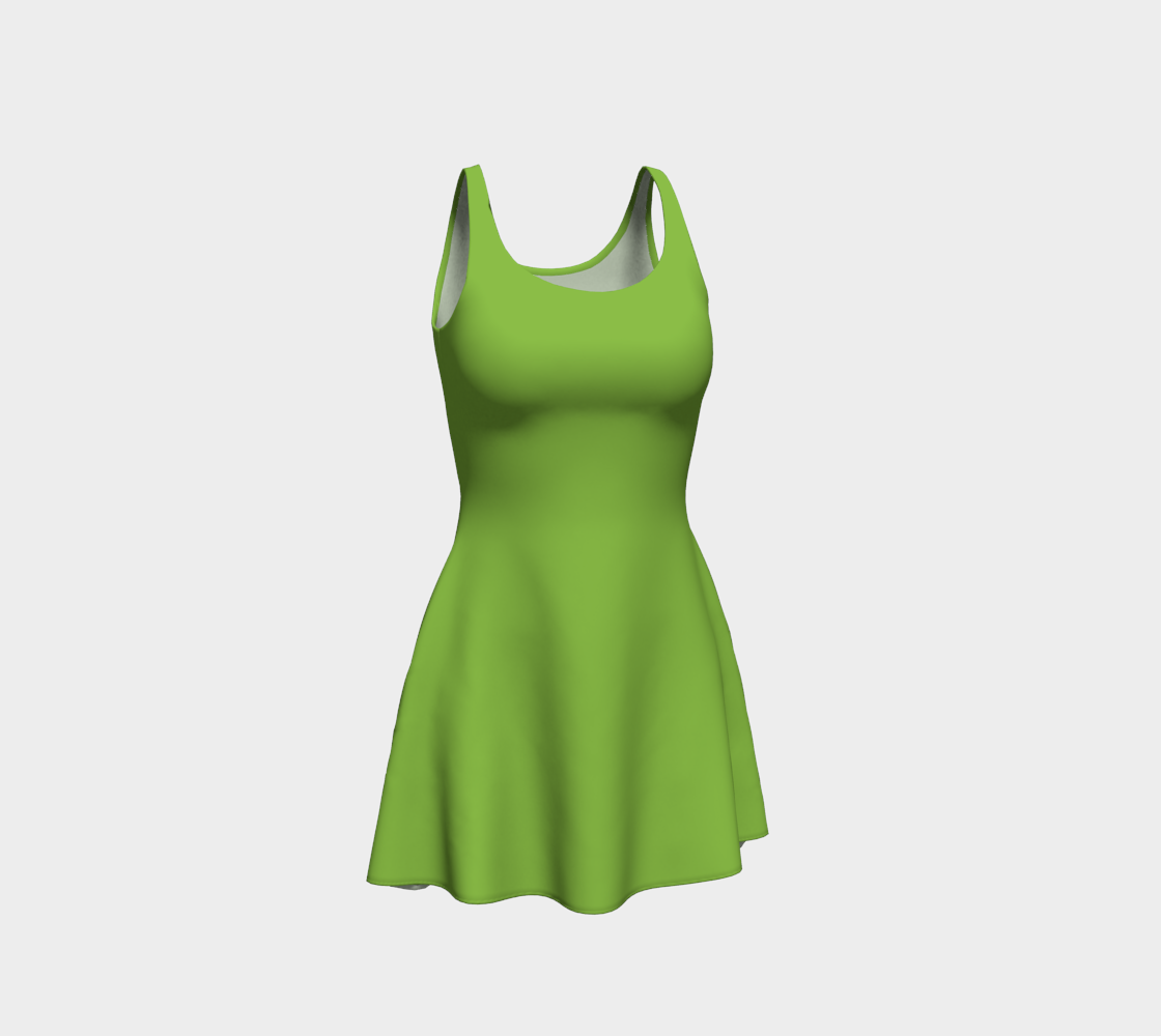 Green Grass Flare Dress