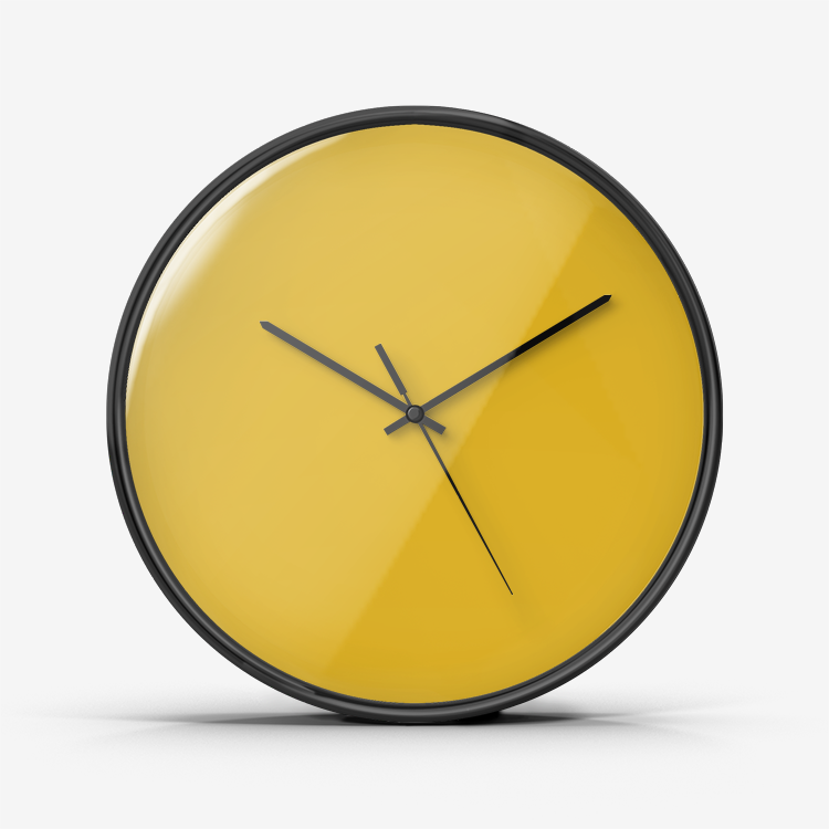 Gold Tooth Numberless Silent Wall Clock