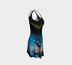 Gold Stream Flare Dress